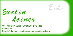 evelin leiner business card